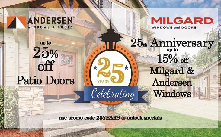 Battle of the best. Get up to 20% off Andersen and Milgard Windows