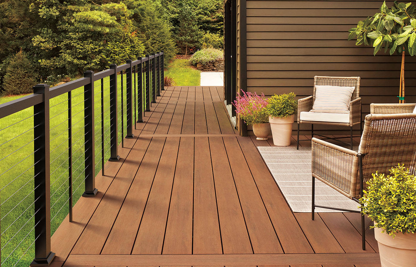New composite deck and railing