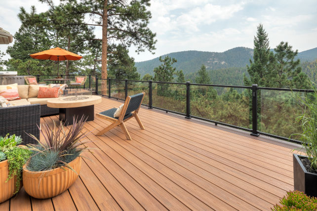 Composite decks and railing
